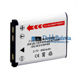 Batería para Casio EX-Z280 Z270PK EX-EX-Z330 EX-Z550 EX-S5 EX-S5BE - Batería de repuesto
