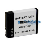 Batería para GoPro HD-001 AHDBT HERO1 1100mAh - Batería de repuesto