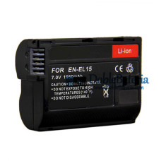 Batería para Nikon EN-EL15 D7000 D7100 D7200 D800 D800E D600 D610 D750 D810 D500 - Batería de repuesto