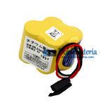 Batería para FANUC BR-2 / 3AGCT4A Negro Conector - Batería de repuesto