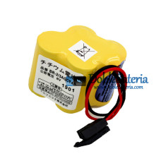 Batería para FANUC BR-2 / 3AGCT4A Negro Conector - Batería de repuesto