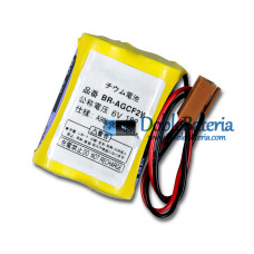 Batería para FANUC BR-AGCF2W A98L-0031-0011 # L A06B-6093-K001 Brown conector - Batería de repuesto